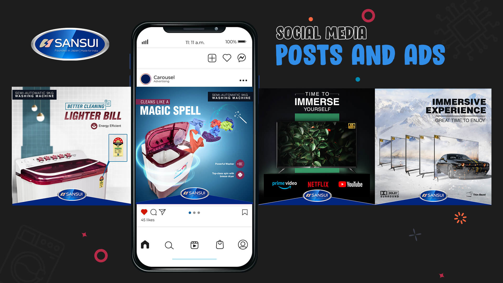 Social Media Portfolio Sansui